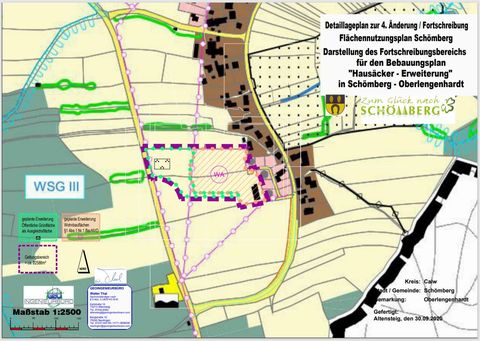 Detaillageplan Hausäcker Oberlengenhardt