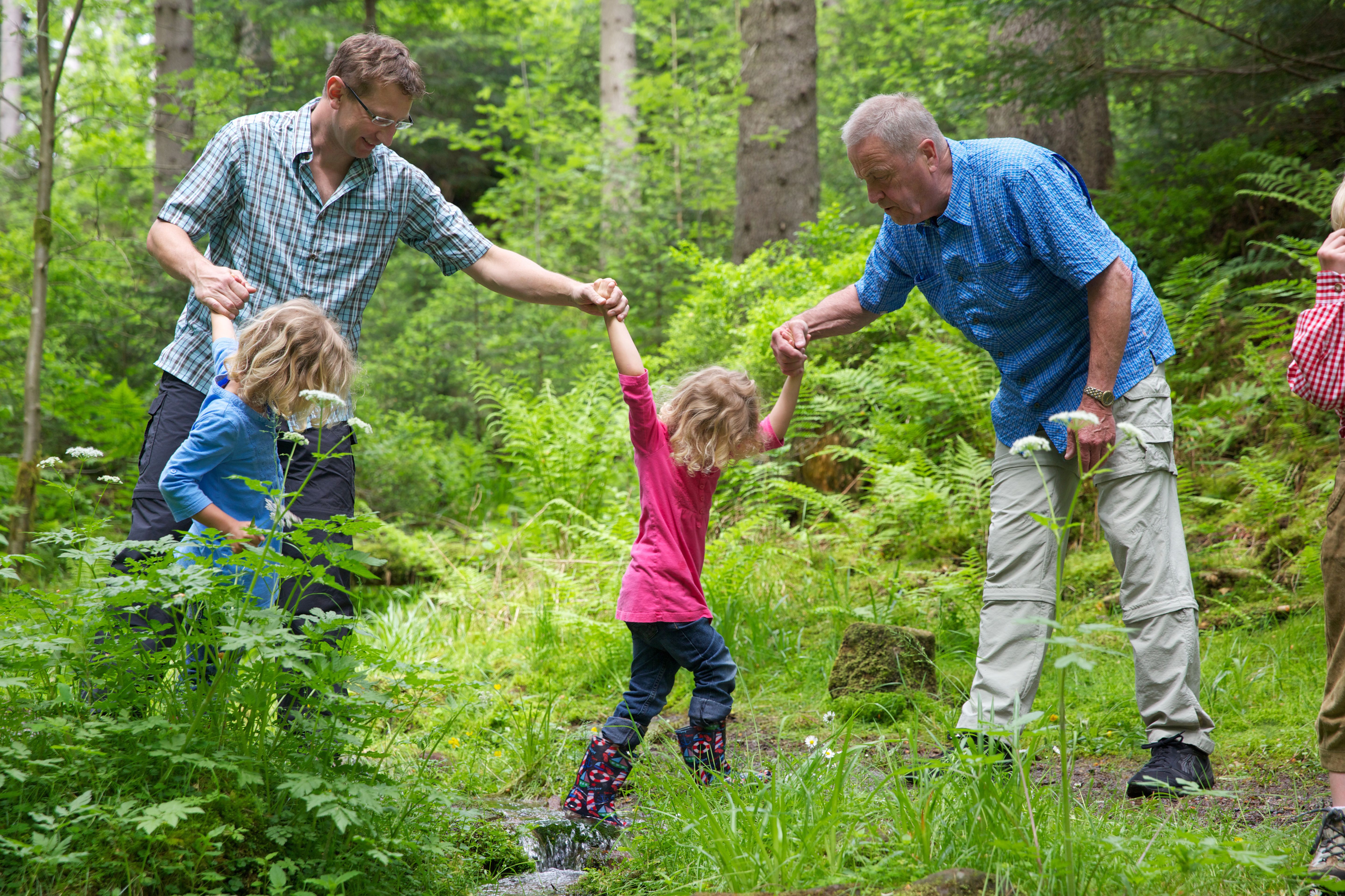Familienabenteur im Wald